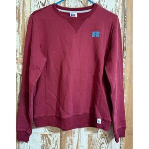 Women's Russell Athletic Crewneck Fleece Sweatshirt - Burgundy - Small